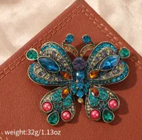 Elegant Retro Swan Owl Butterfly Alloy Rhinestones Unisex Brooches sku image 8
