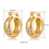 1 Pair Elegant Streetwear Geometric Irregular Copper Zircon Earrings sku image 3