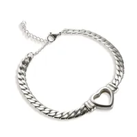 Wholesale Jewelry Lady Heart Shape Titanium Steel Plating Necklace sku image 2