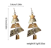 1 Pair Lady Christmas Tree Plating Alloy Drop Earrings main image 2