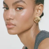 1 Pair Vintage Style Commute Rhombus Plating 304 Stainless Steel 18K Gold Plated Ear Studs main image 1