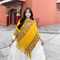 Women's Sweet Plaid Acrylic Tassel Scarf sku image 2