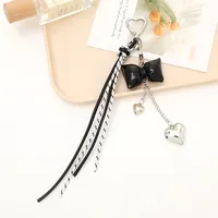 Pu Leather Heart Shape Bow Knot Bag Charms sku image 9