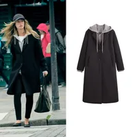 Women's Casual Streetwear Solid Color 2 In 1 Single Breasted Zipper Coat Coat main image 1