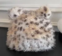 Women's Retro Classic Style Leopard Eaveless Bucket Hat sku image 3