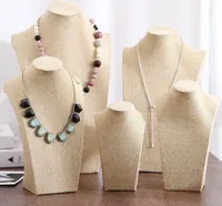 1 Piece Flannel Classic Style Portrait Jewelry Display Jewelry Display Bust main image 4