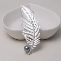 Retro Alloy Plating Inlay Pearl Women's Brooches sku image 2