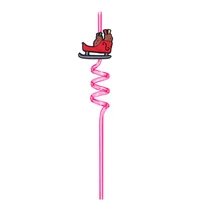Christmas Cute Santa Claus Plastic Straw 1 Piece sku image 8