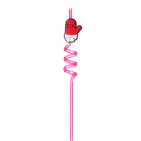 Christmas Cute Santa Claus Plastic Straw 1 Piece sku image 10