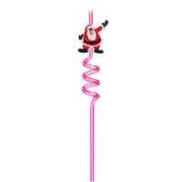 Christmas Cute Santa Claus Plastic Straw 1 Piece sku image 14
