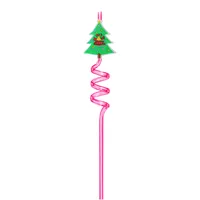 Christmas Cute Santa Claus Plastic Straw 1 Piece sku image 16