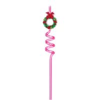 Christmas Cute Santa Claus Plastic Straw 1 Piece sku image 18