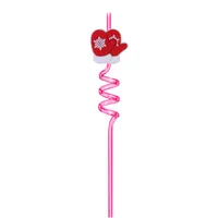 Christmas Cute Santa Claus Plastic Straw 1 Piece sku image 21