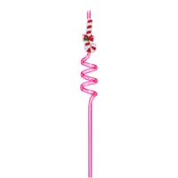 Christmas Cute Santa Claus Plastic Straw 1 Piece sku image 23