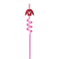 Christmas Cute Santa Claus Plastic Straw 1 Piece sku image 24