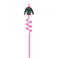 Christmas Cute Santa Claus Plastic Straw 1 Piece sku image 26