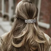 Women's Retro Geometric Solid Color Metal Hair Clip main image 1