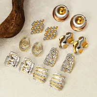 1 Pair Simple Style Geometric 304 Stainless Steel Ear Studs main image 1