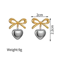 1 Pair Simple Style Geometric 304 Stainless Steel Ear Studs sku image 11
