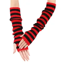 Unisex Modern Style Stripe Solid Color Gloves Arm Sleeves main image 5