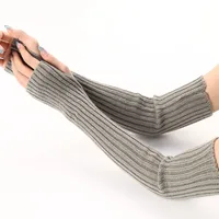 Unisex Modern Style Stripe Solid Color Gloves Arm Sleeves sku image 10