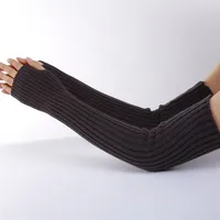 Unisex Modern Style Stripe Solid Color Gloves Arm Sleeves sku image 19