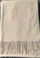 Cashmere Solid Color Scarf Women's Autumn And Winter 220g Explosions Barbed Hair  Padded Travel Warm Tassel  Shawl sku image 41