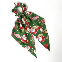 Women's Simple Style Christmas Tree Santa Claus Cloth Hair Tie sku image 2