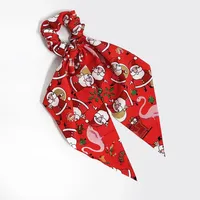 Women's Simple Style Christmas Tree Santa Claus Cloth Hair Tie sku image 4