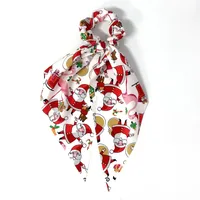Women's Simple Style Christmas Tree Santa Claus Cloth Hair Tie sku image 3