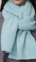 Solid Color Knitted Scarf Women's Autumn And Winter Korean Style Student Wool  Warm Thickened Scarf Couple Trendy Men Couple sku image 23