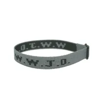 W.W.J.D. Letter Jacquard Printed Wrist Strap Bracelet Ribbon Unisex WWJD Bracelet Adjustable Bracelet sku image 19