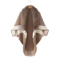Women's Streetwear Stripe Polyester Tassel Shawl main image 1