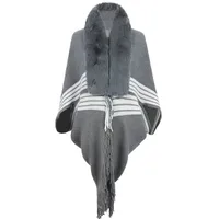 Women's Streetwear Stripe Polyester Tassel Shawl sku image 6