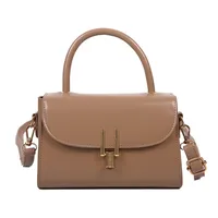 Women's Small Pu Leather Solid Color Streetwear Square Flip Cover Shoulder Bag Handbag Crossbody Bag main image 2