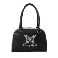 Women's Small Pu Leather Solid Color Streetwear Shell Zipper Dome Bag main image 5