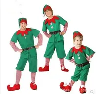 Christmas Clothing Children's Christmas Elf Clothing Cosplay Parent-child Clothing Festival Adult Men's And Women's Green Christmas Clothing sku image 19