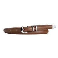New Simple  Silver Buckle Three-piece Women's Belt High-grade Decorative Student Youth Jeans Thin Belt main image 5