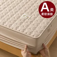 Class A Cotton Waterproof Bed Cover Single Mattress Protective Cover Summer Simmons Bedspread Diaphragm Pad Cotton Non-slip Bedspread- sku image 211