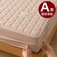 Class A Cotton Waterproof Bed Cover Single Mattress Protective Cover Summer Simmons Bedspread Diaphragm Pad Cotton Non-slip Bedspread- sku image 307