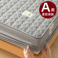 Class A Cotton Waterproof Bed Cover Single Mattress Protective Cover Summer Simmons Bedspread Diaphragm Pad Cotton Non-slip Bedspread- sku image 3