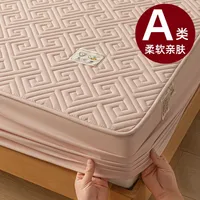 Class A Cotton Waterproof Bed Cover Single Mattress Protective Cover Summer Simmons Bedspread Diaphragm Pad Cotton Non-slip Bedspread- sku image 381