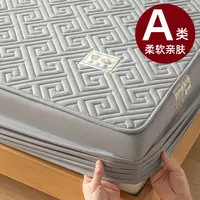 Class A Cotton Waterproof Bed Cover Single Mattress Protective Cover Summer Simmons Bedspread Diaphragm Pad Cotton Non-slip Bedspread- sku image 44