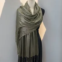Exclusive For New   Women's Shawl Autumn And Summer Women Tassel Silver Silk Ball Dinner Party Scarf sku image 7