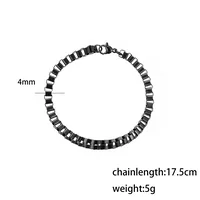 Retro Punk Solid Color 304 Stainless Steel Men's Bracelets main image 2