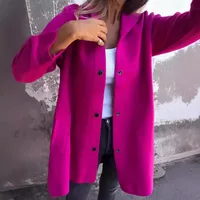 Women's Elegant Streetwear Solid Color Pocket Single Breasted Casual Jacket main image 4