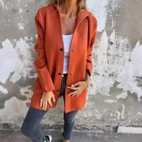 Women's Elegant Streetwear Solid Color Pocket Single Breasted Casual Jacket main image 1