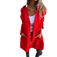Women's Elegant Streetwear Solid Color Pocket Single Breasted Casual Jacket main image 5