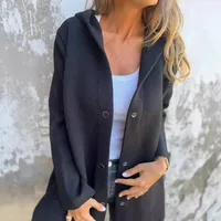 Women's Elegant Streetwear Solid Color Pocket Single Breasted Casual Jacket main image 3