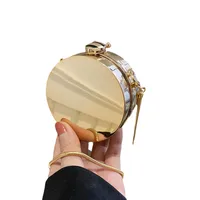 Women's Mini Arylic Solid Color Basic Classic Style Round Lock Clasp Shoulder Bag main image 3